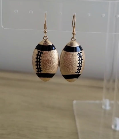 Game Day Drop - Gold Earrings