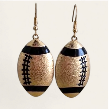 Game Day Drop - Gold Earrings