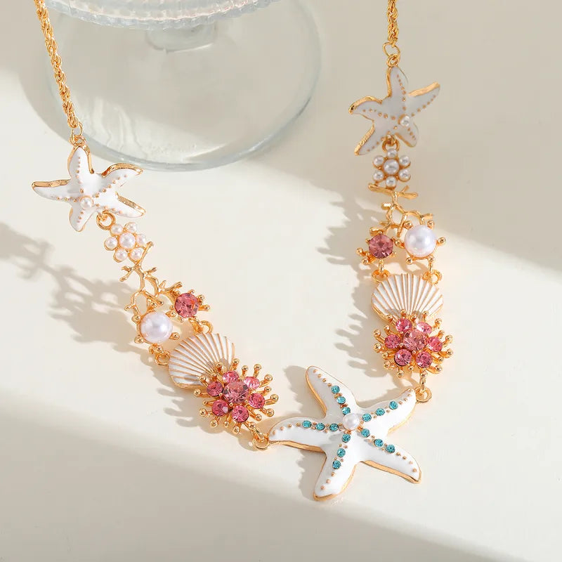 Ocean's Whisper - White Necklace - Labor Day Sale - Alie's Boutique