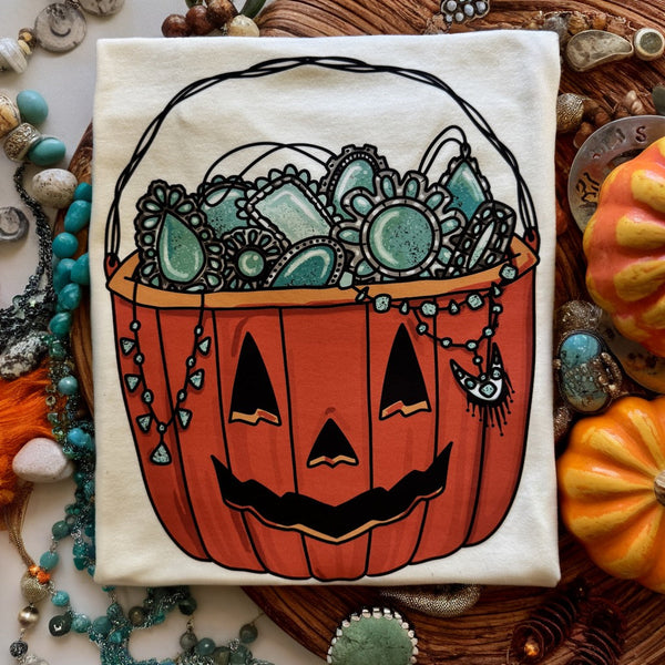 Bling Gemstone Pumpkin Graphic Tee