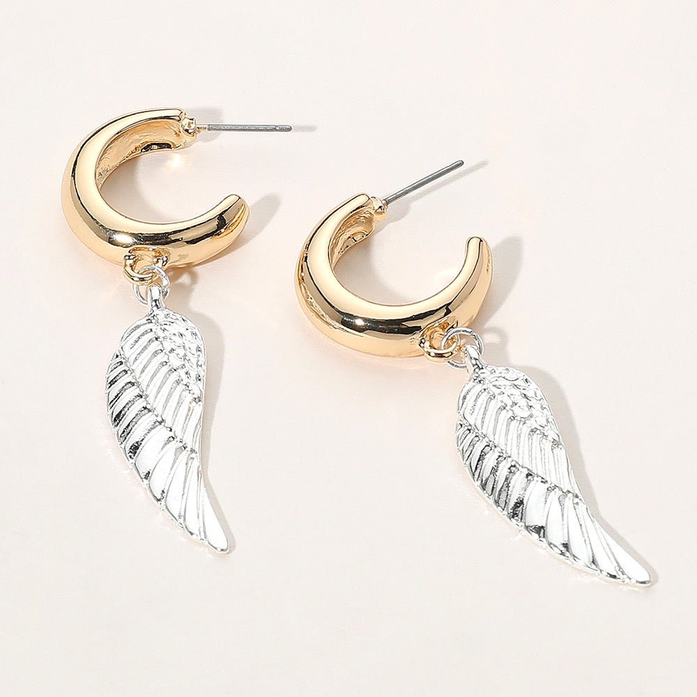 Roseatta's Angelic Whispers - Gold & Silver Earrings - Shop Alies Bouutique