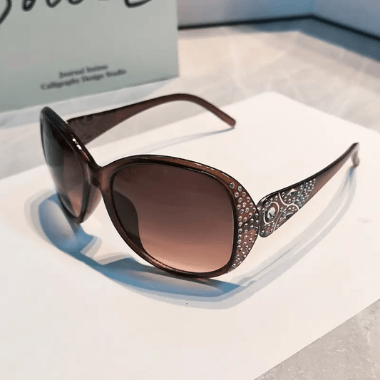 Scene Stealer - Brown Sunglasses-Shop Alies Boutique
