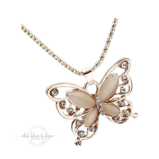 Serenade Wings - Gold Necklace - Sale-Shop Alies Boutique