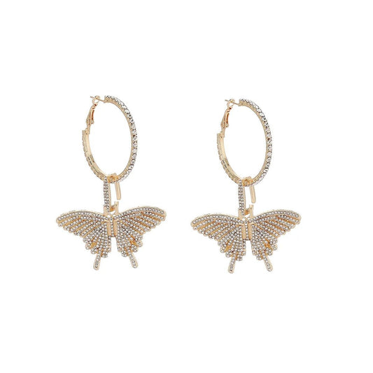 Serene Flux - Gold 2 in 1 Hoop Earrings- Sale-Shop Alies Boutique