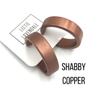 Portland Frosted Lucite Hoop Earrings - Leetie Lovendale