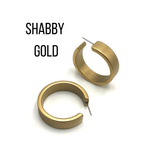 Portland Frosted Lucite Hoop Earrings - Leetie Lovendale