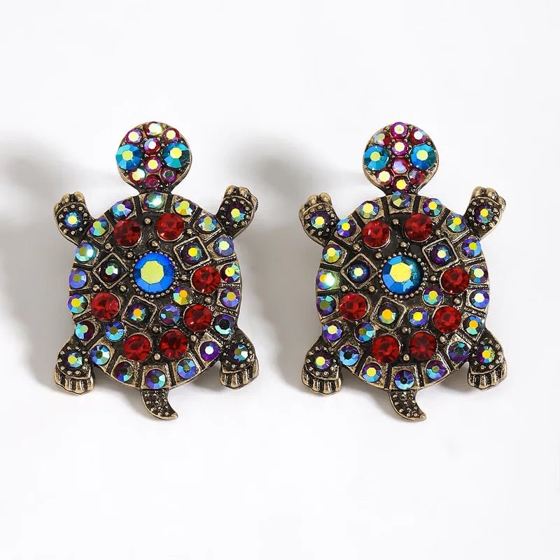 Shimmering Shell - Multi Stud Earrings - Sale-Shop Alies Boutique