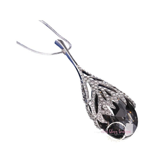 Spellbound Sparkle - Silver LONG Necklace - Sale-Shop Alies Boutique