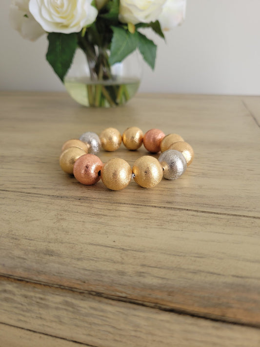 Sphere Society - Gold Stretch Bracelet - Alie's Boutique - Shop Alies Boutique