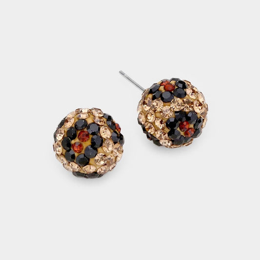Sugar Rush - Leopard Stud Earrings-Shop Alies Boutique