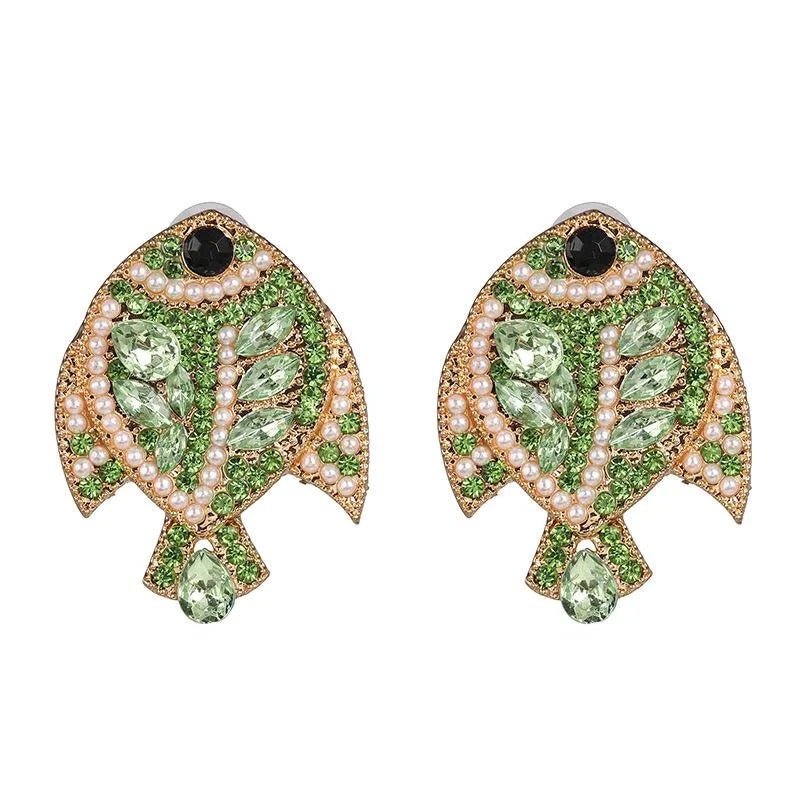 Tidal Shine - Light Green Post Earrings - Sale-Shop Alies Boutique