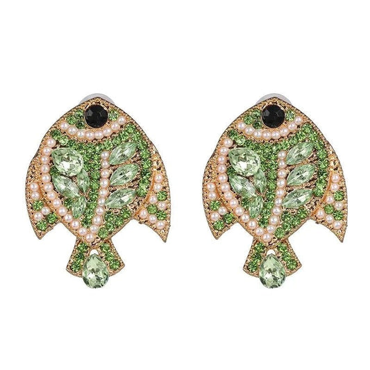 Tidal Shine - Light Green Post Earrings - Sale-Shop Alies Boutique