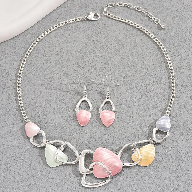 Tide Of Emotions - Pink Necklace - Sale-Shop Alies Boutique