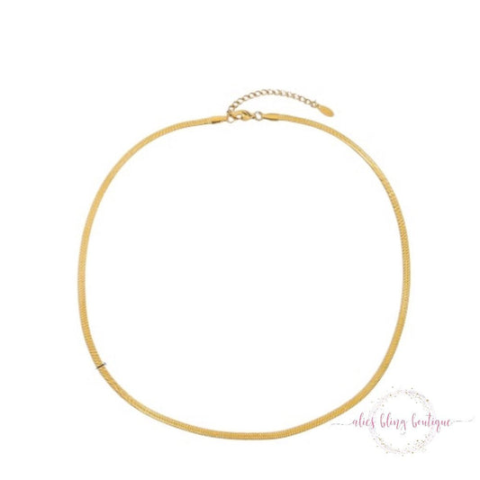 Timeless Grace - Gold Necklace 5mm - Sale-Shop Alies Boutique