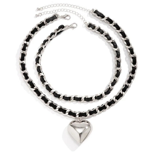 Tough Love - Silver Necklace - Alie's Boutique - Shop Alies Boutique