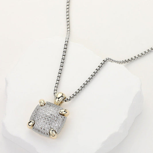 Uptown Sparkle - 14k Gold Plated Necklace-Shop Alies Boutique