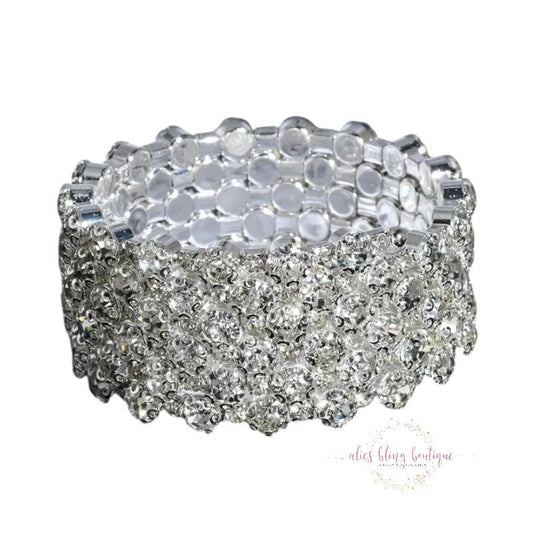 Wrapped Elegance - White Bracelet - Sale-Shop Alies Boutique