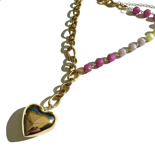 Half a Heart Y Necklace - Leetie Lovendale